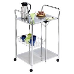 Serving Cart in Chrome