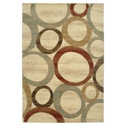 Sphere Vision Cream 5' x 8' Rug