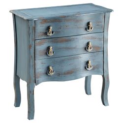 Demeter 3 Drawer Chest in Blue Rub