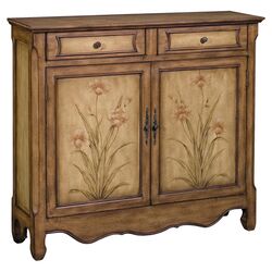 Ava Floral Cabinet in Aged Cream