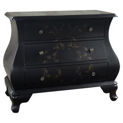 Artistic Expression 3 Drawer Chest in Black