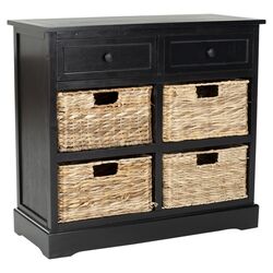 Harry 6 Drawer Chest in Distressed Black