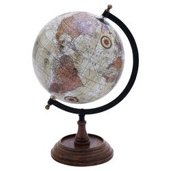 World Globe in Brown
