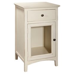 Zelda Accent Table in Pearl Blue Grey