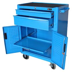 2 Drawer Roller Cabinet in Blue