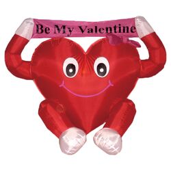 Valentine's Inflatable Sweet Heart Decoration in Red