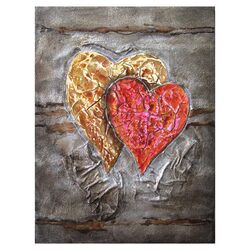 Two Hearts Beat as One Canvas Wall Art
