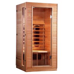 2 Person Infrared Sauna in Light Brown
