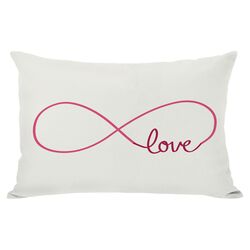 Infinite Love Pillow in Cream