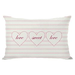 Love Sweet Love Pillow in Cream