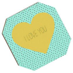 Love You Coaster by Allyson Johnson (Set of 4)