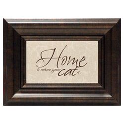 Home Is Where Your Cat Is Framed Print Art