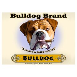 Bulldog Cigar Print Art