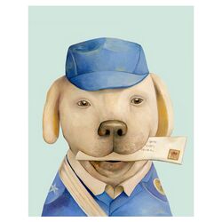Mail Dog Print Art