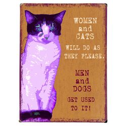 Women and Cats Sign