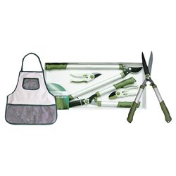 4 Piece Cutting Combo Pack Garden Tools Set in Green