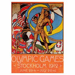 Olympic Games Stockholm 1912 Canvas Art