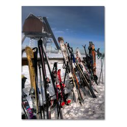 Ski Gear Canvas Art