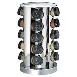 20 Bottle Spice Tower in Stainless Steel