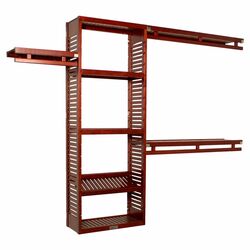 Simplicity Closet System in Red Mahogany