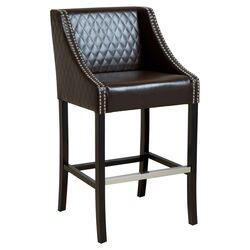 Viera Adjustable Barstool in Black & White