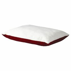 Quiet Time Dog Pillow in Burgundy