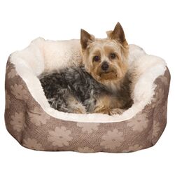 Uptown Nest Reversible Dog Bed in Brown
