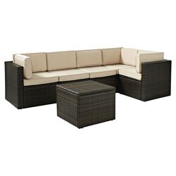 Palm Harbor 6 Piece Seating Group in Brown & Khaki