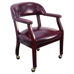 Luxurious Conference Chair in Oxblood