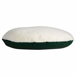 Quiet Time Extra Stuffed Pillow in Forest Green