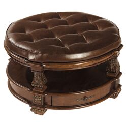 Westminster Table Cocktail Ottoman in Cherry