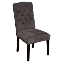 Crown Top Side Chair in Dark Grey (Set of 2)