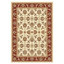 Kashan Cambridge Ivory & Red Rug