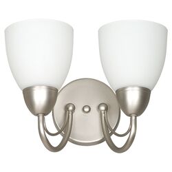 Tempest 2 Light Wall Sconce in Satin Nickel