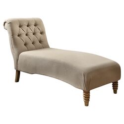 Yorkshire Upholstered Chaise Lounge in Natural