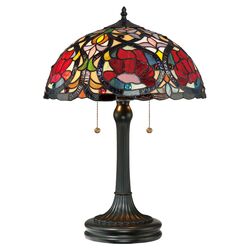 Larrissa Tiffany Table Lamp in Vintage Bronze