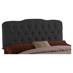 Tufted Arch Upholstered Headboard in Black