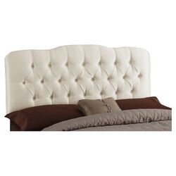Tufted Arch Upholstered Headboard in Parchment