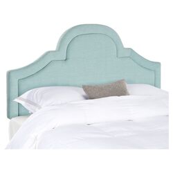 Kerstin Arched Upholstered Headboard in Sky Blue