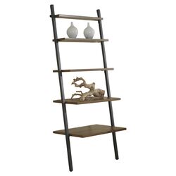 Parsons 5 Tier Ladder Bookcase in Walnut