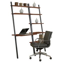 Parsons Ladder Bookcase & Writing Desk Set in Cherry