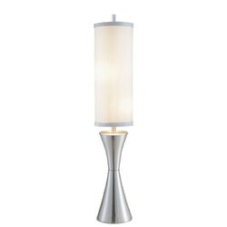 Geneva Table Lamp in Satin Steel