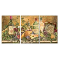 Home Décor Grapes of Tuscany Triptych Art (Set of 3)