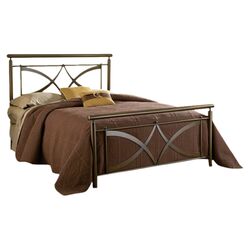 Marquette Metal Bed in Brushed Copper