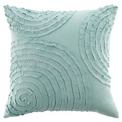 Eternity Cotton Decorative Pillow in Mineral Blue