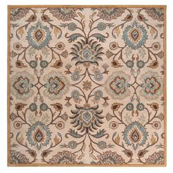 Caesar Beige & Light Blue Square Rug