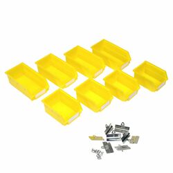 8 Piece Small & Medium BinKits Set in Yellow