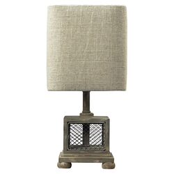 Chicken Wire Mini Table Lamp in Montaux Grey