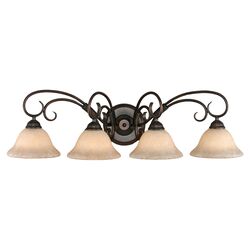 Heather 4 Light Wall Sconce in Rubbed Bronze