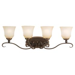 Parkview 4 Light Wall Sconce in Russet Bronze
